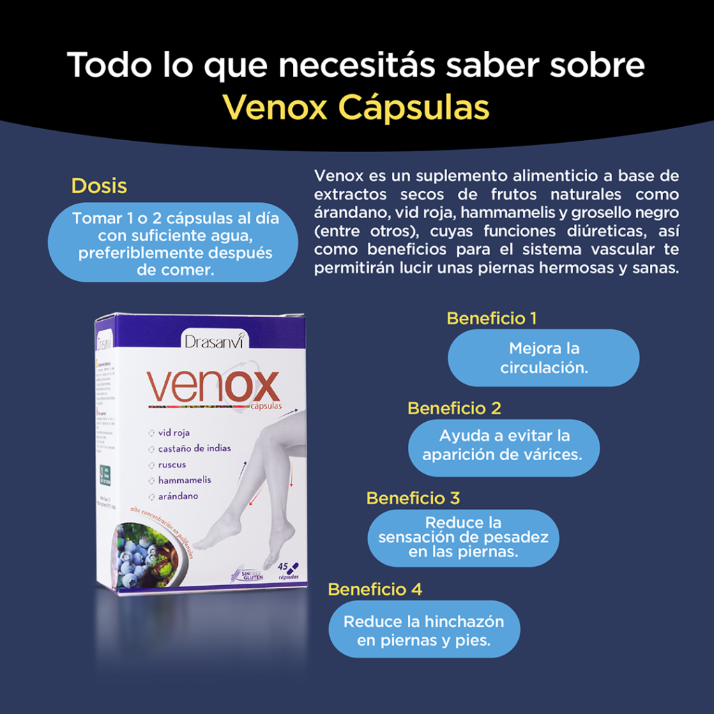 Venox Cápsulas 45 Cápsulas Drasanvi Macrobiótica Ecotienda Natural